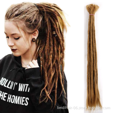 Hand Made Dreadlock Hair Extensions Crochet Braiding Hair Synthetic Dreadlocks Faux Locs Dreads